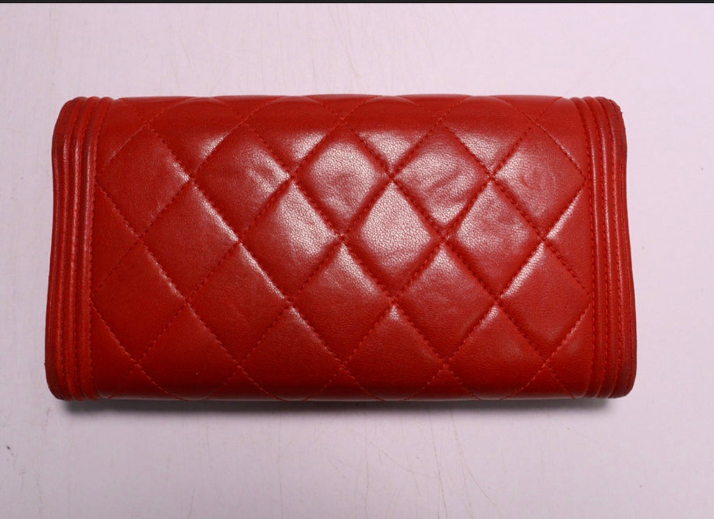 CHANEL Boy Wallet (Red)