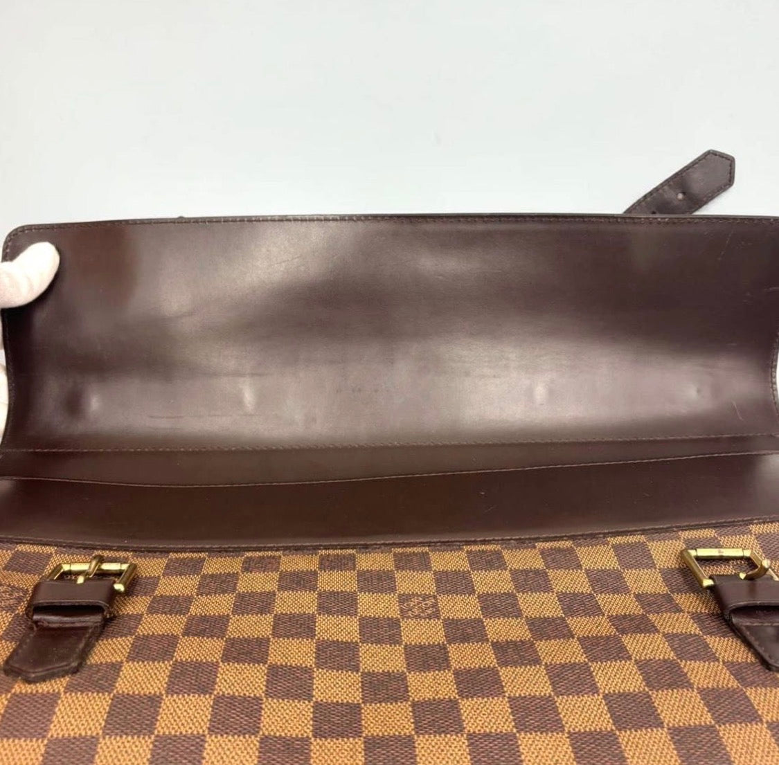 LOUIS VUITTON Damier Ebene West End PM Travel Bag