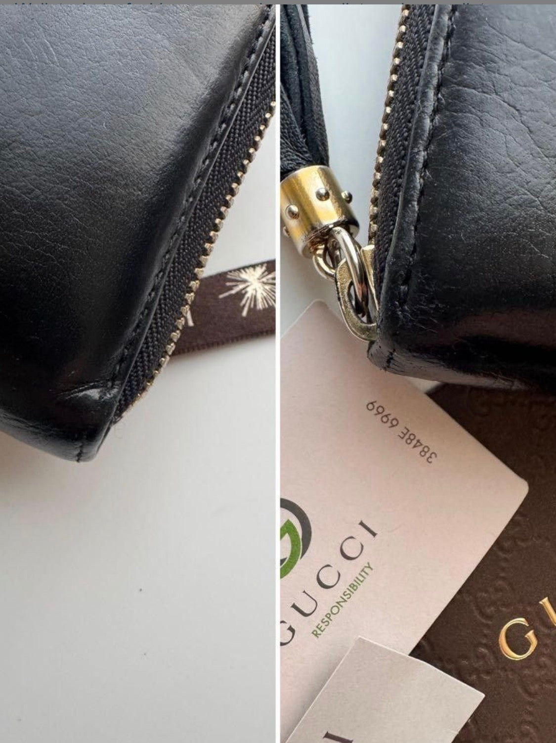 Gucci Soho Leather Zip Around Wallet