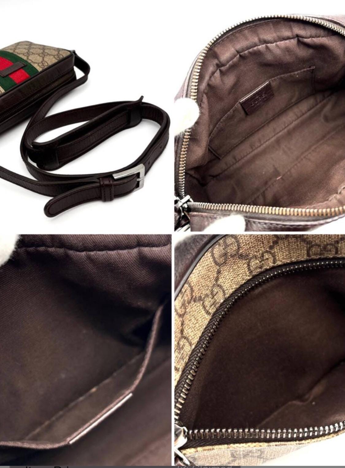Authentic Gucci GG Supreme Small Ophidia Messenger Bag