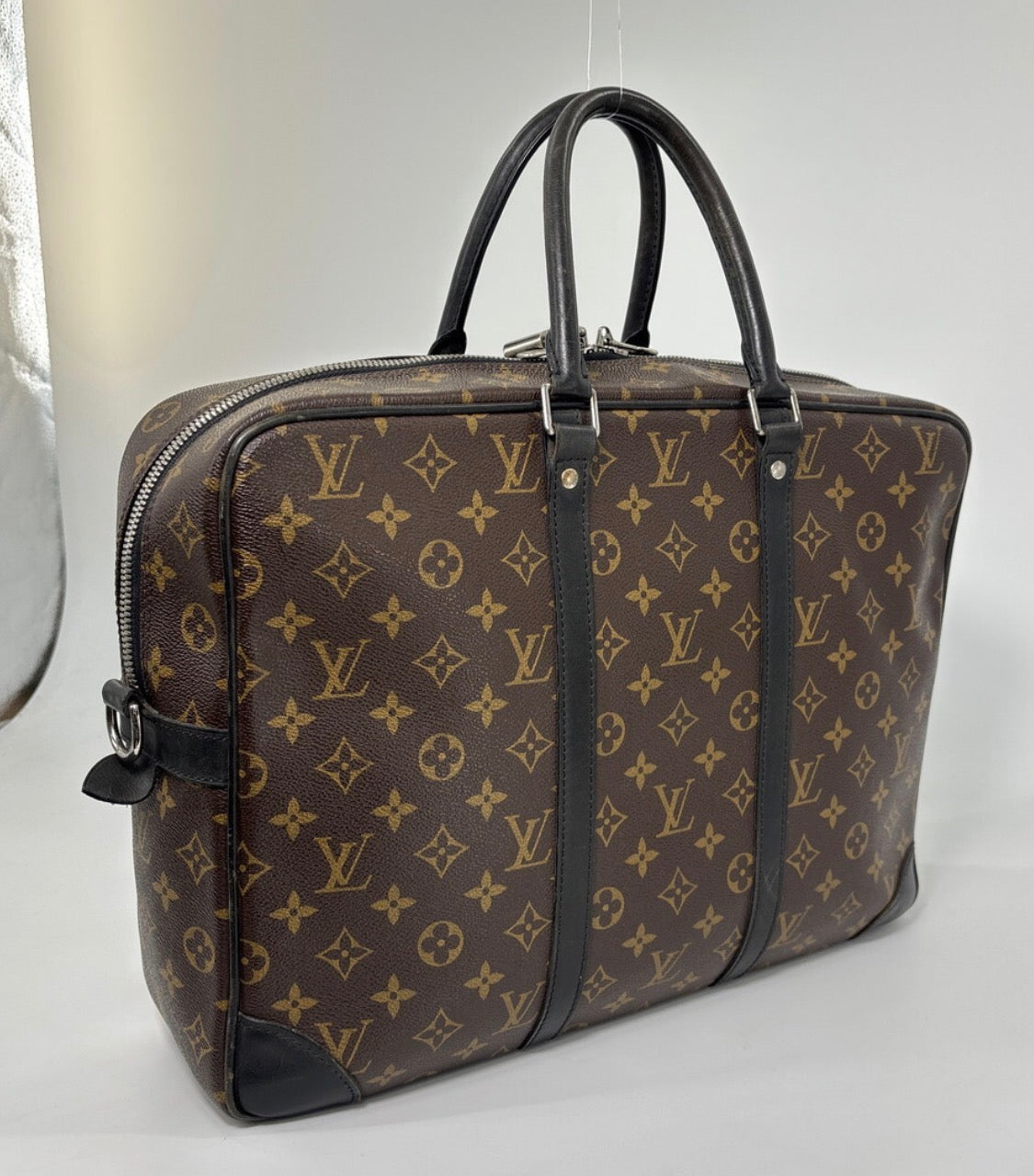 Louis Vuitton Monogram Macassar Porte-Documents Voyage Business Bag