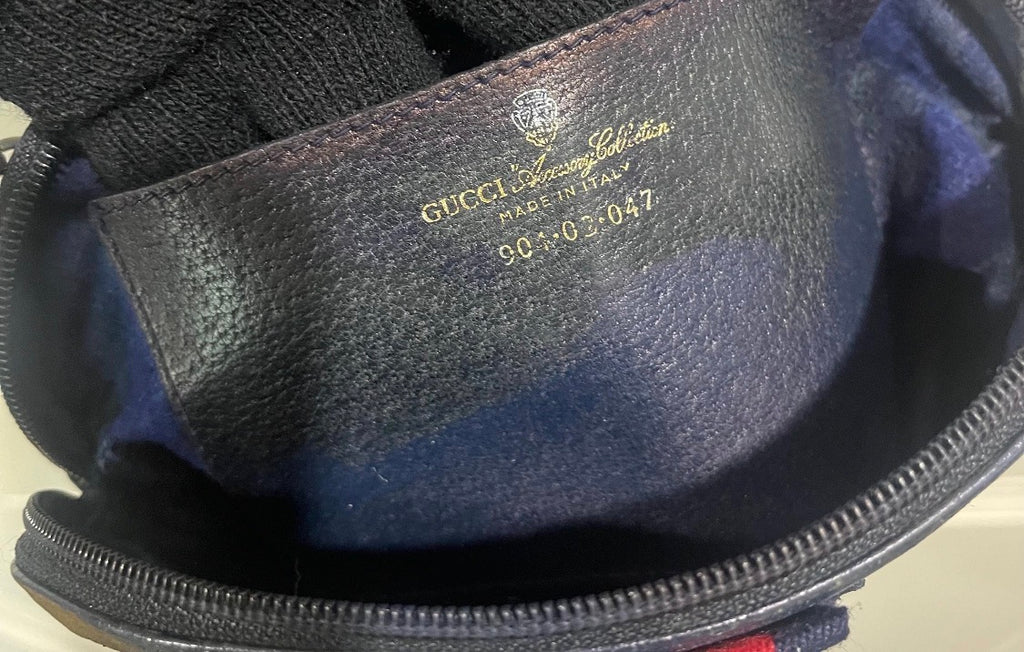 Gucci GG Supreme Sherry Line Shoulder  Bag Vintage (Navy)