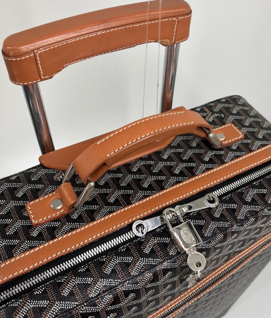 Genuine Goyard Goyardine Trolley PM Suitcase