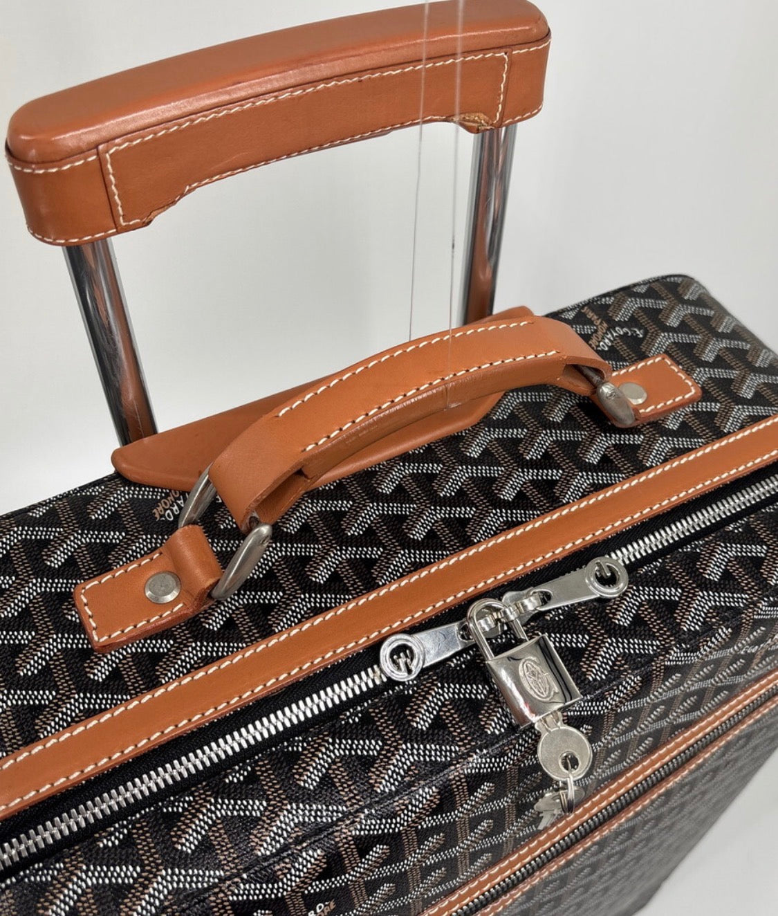 Genuine Goyard Goyardine Trolley PM Suitcase