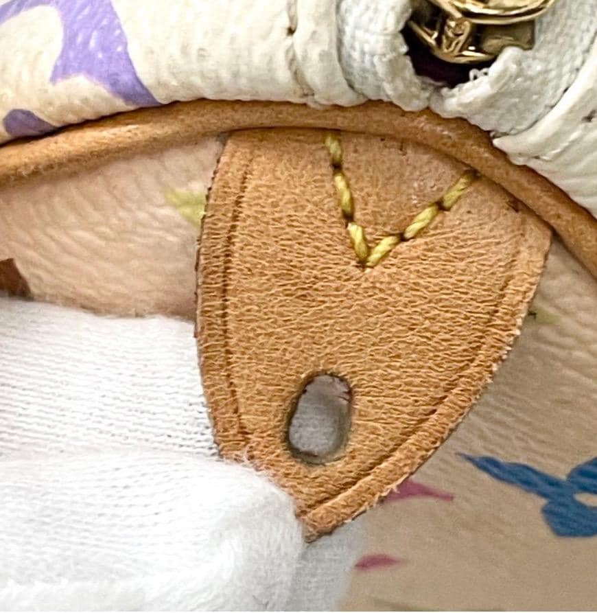 Authentic  Louis Vuitton Monogram Multicolor Mini Sac HL Speedy White Bag