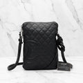 ChANEL alfskin Quilted Medium Cambon Messenger Black Bag