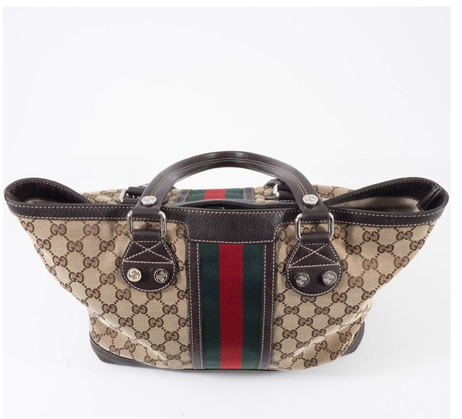 GUCCI  Sunset Medium Web Tote Bag