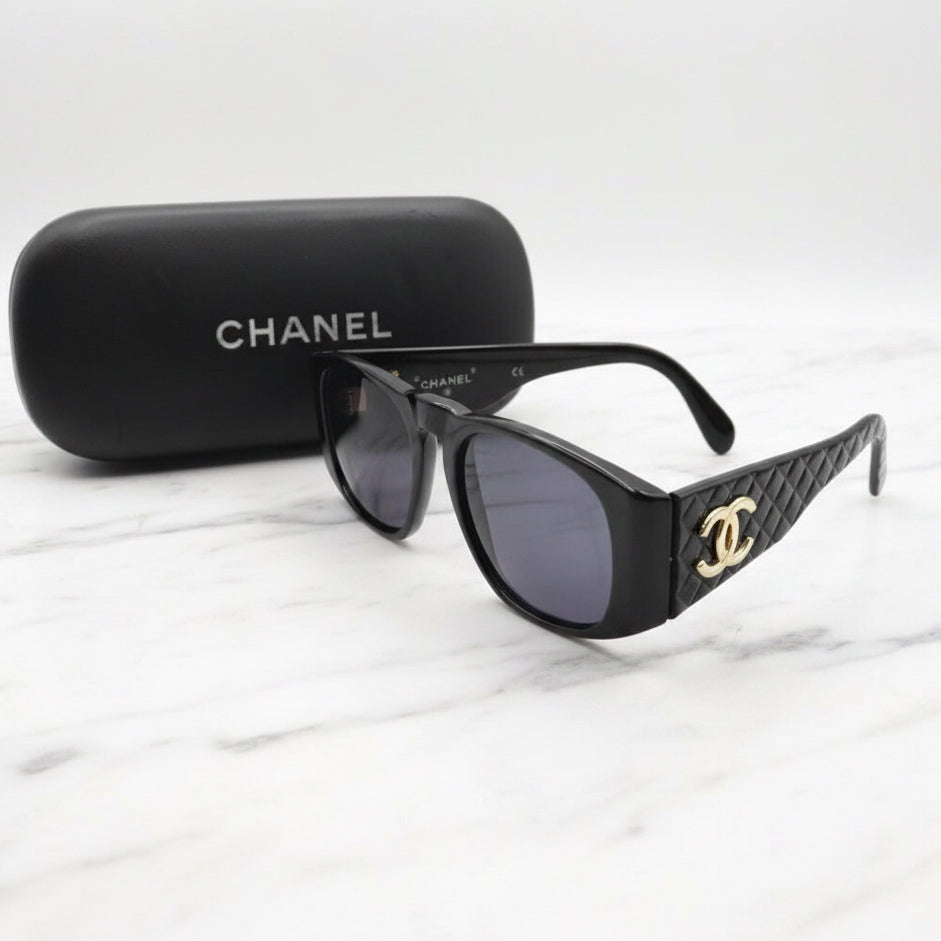 Authentic CHANEL Coco Mark Matelassé Sunglasses