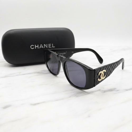 Authentic CHANEL Coco Mark Matelassé Sunglasses