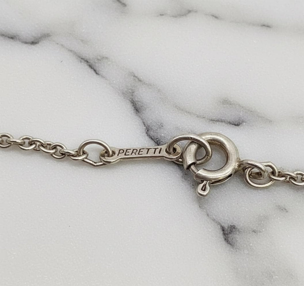 Authentic Tiffany & Co Folded Heart Necklace ( Great Gift )