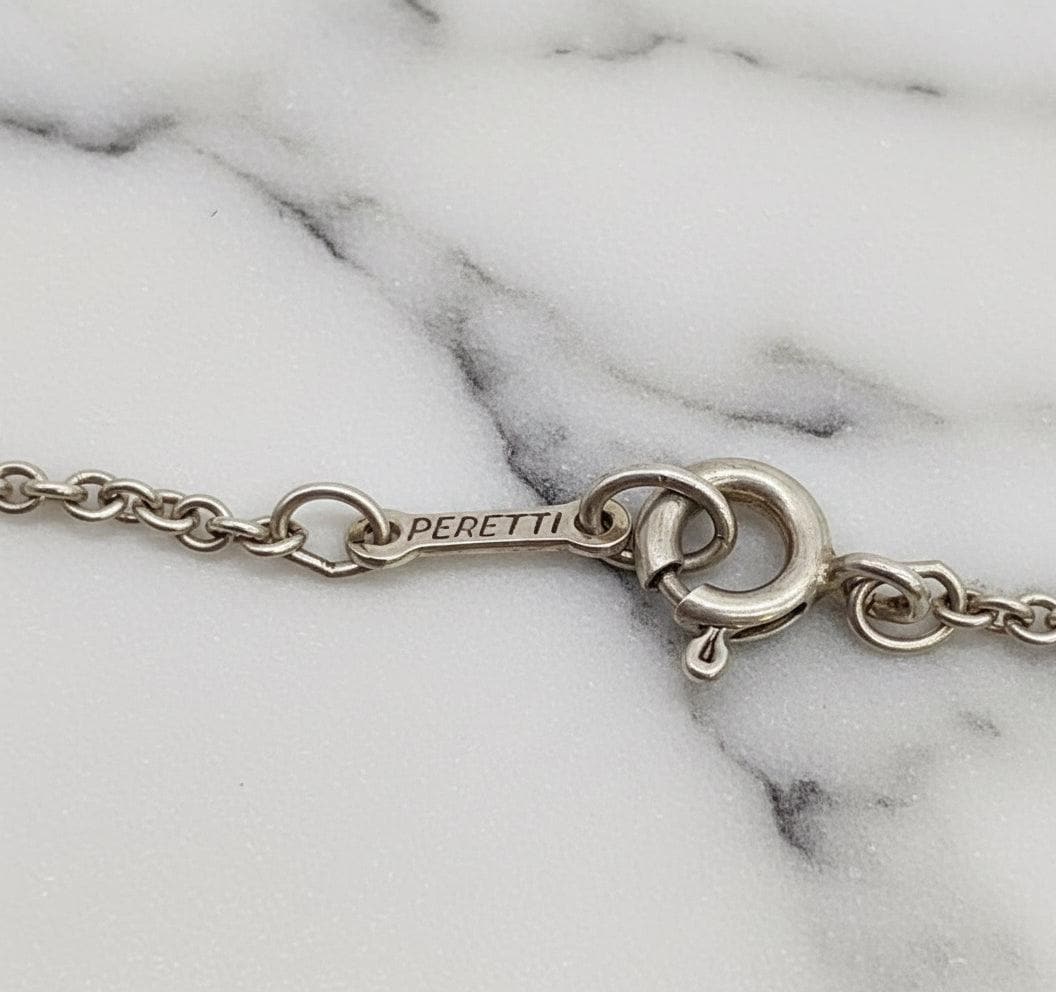 Authentic Tiffany & Co Folded Heart Necklace ( Great Gift )