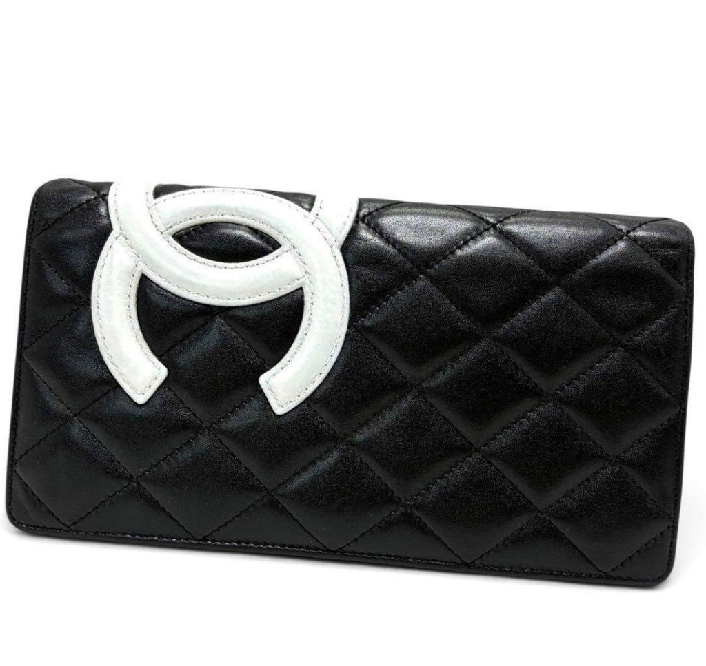 Authentic Chanel Classic Cambon Ligne Yen Wallet
