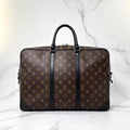 Louis Vuitton Monogram Macassar Porte-Documents Voyage Business Bag