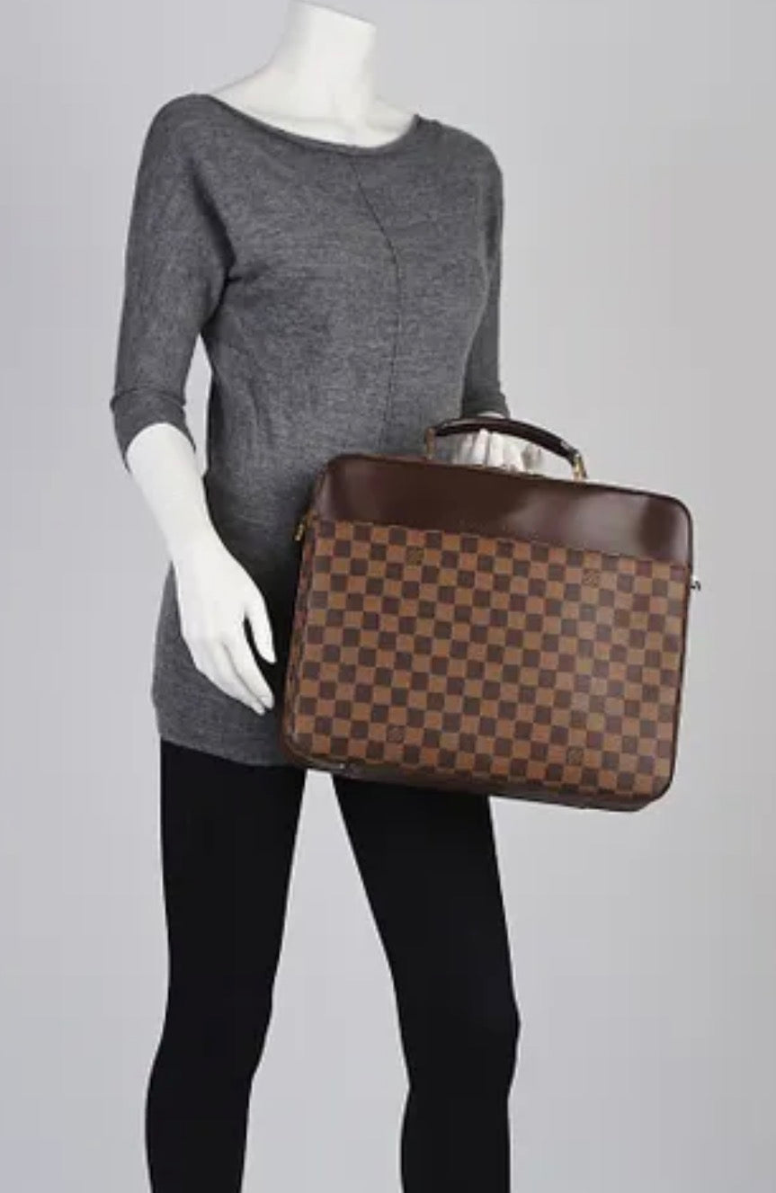 LOUIS VUITTON
Damier Canvas Porte Ordinateur Sabana Computer Case Bag