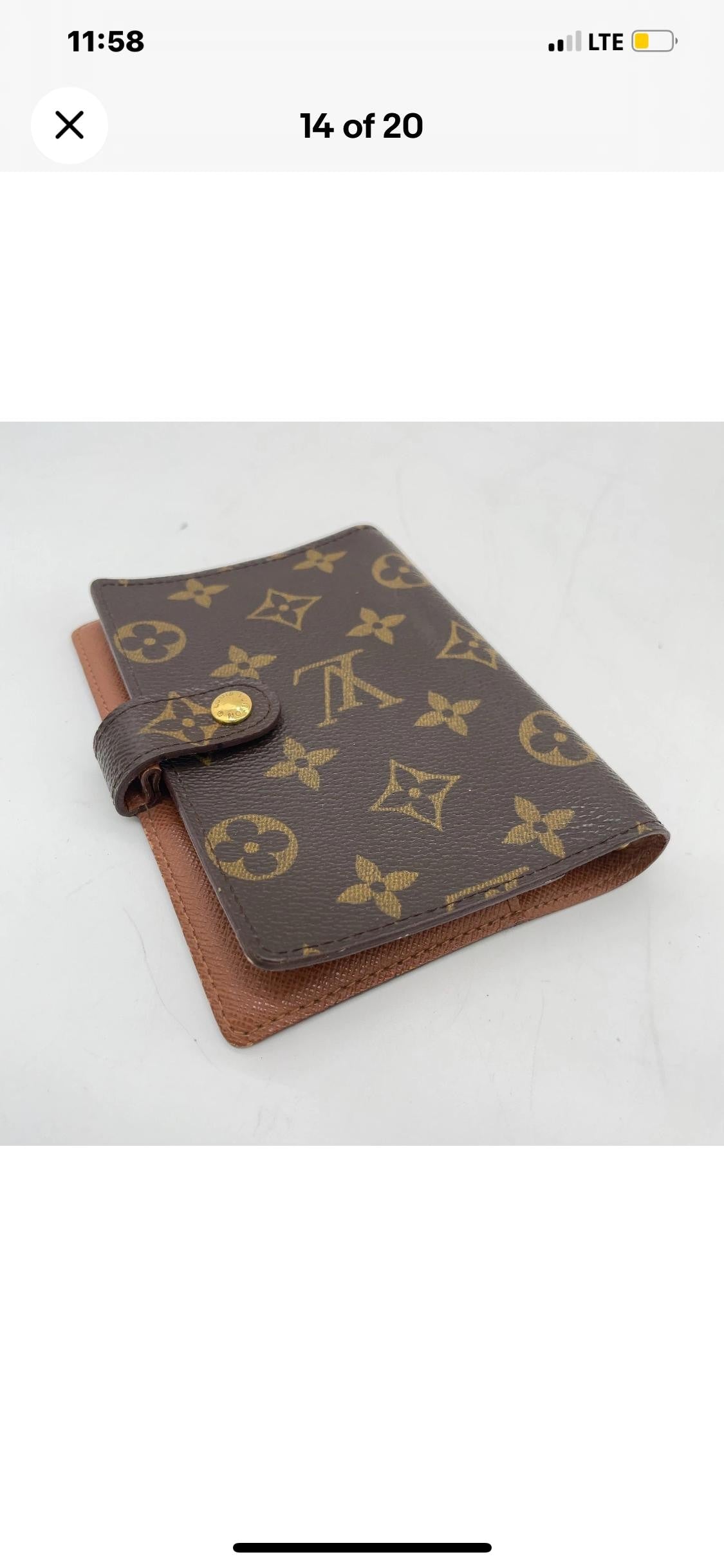 Authentic Louis Vuitton Mongram Agenda/Wallet PM Vintage W/ Box