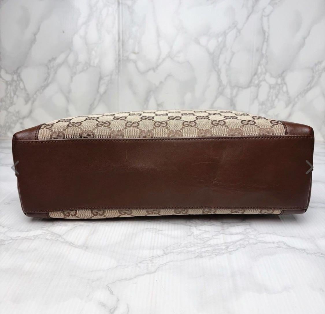 Authentic Gucci GG Canvas Britt handbag