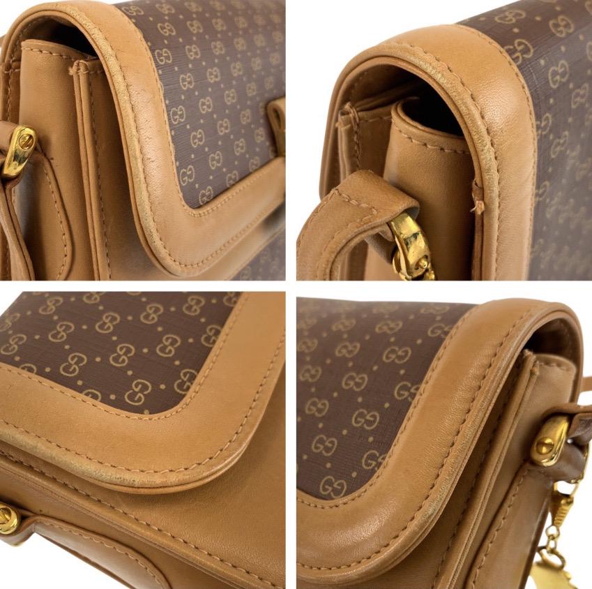 Authentic Micro GUCCI GG Old Gucci Shoulder Bag