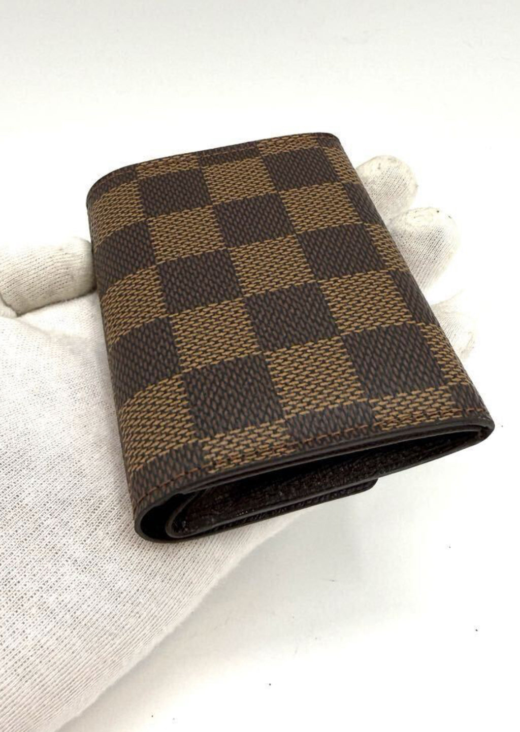 LOUIS VUITTON Damier Portemonnaie Plat Coin Case/ Wallet