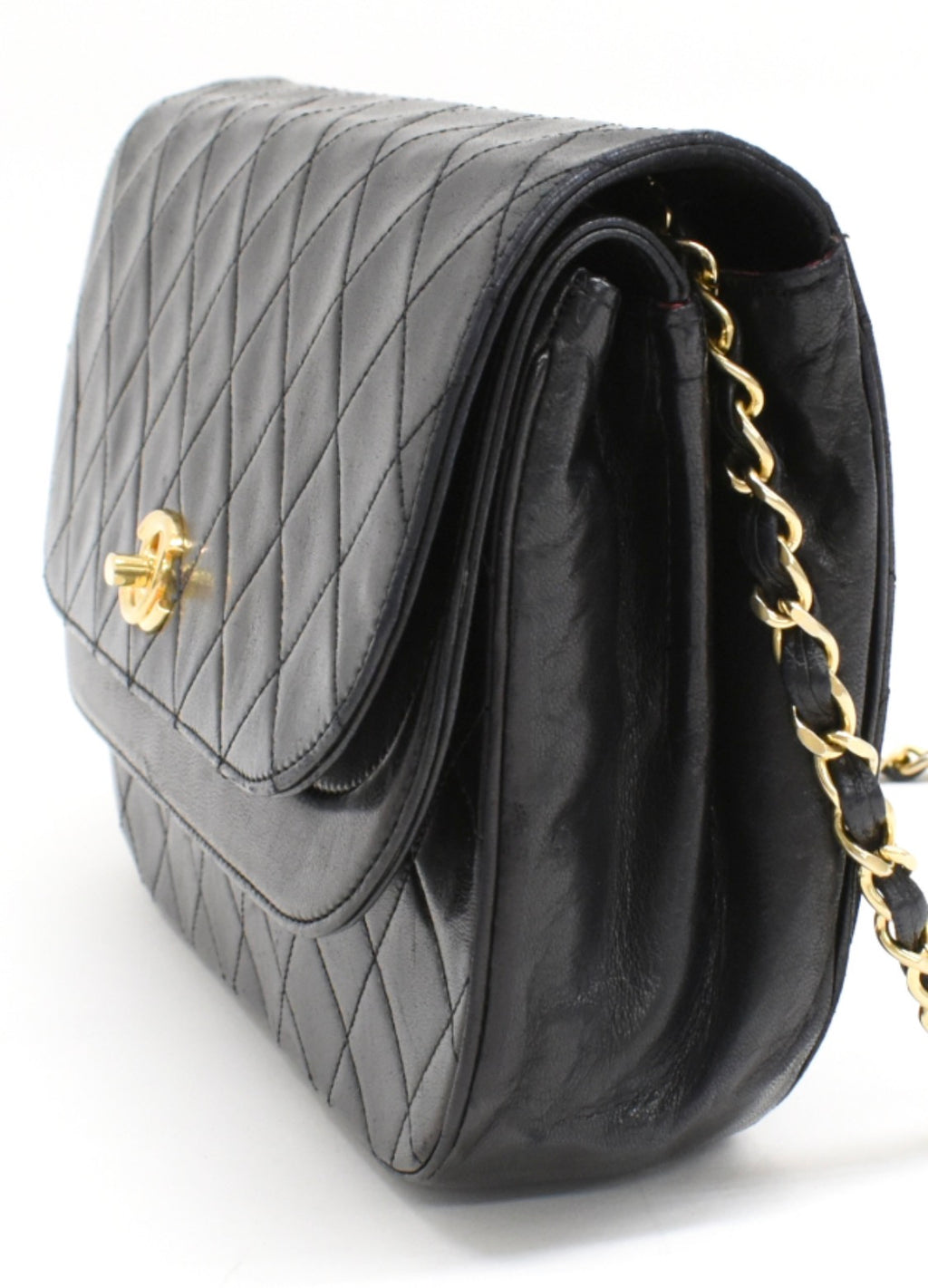 Chanel Lambskin Flap Shoulder Bag Vintage