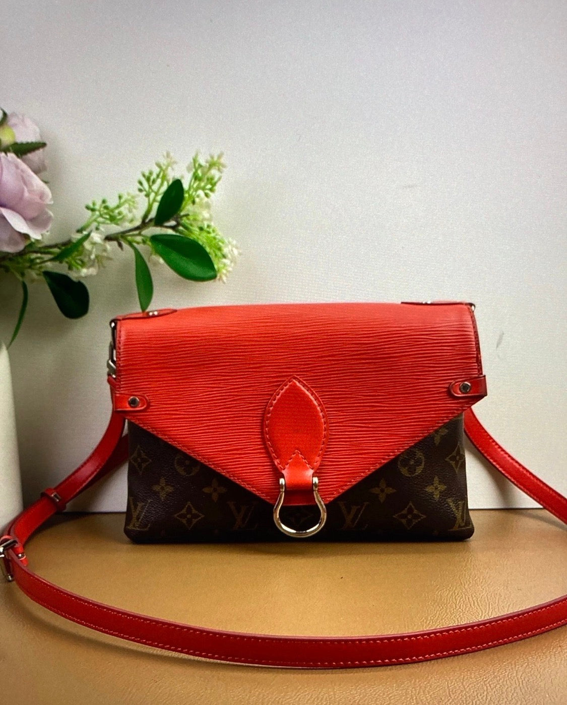 Louis Vuitton
Saint Michel Handbag Monogram Canvas and Epi Leather