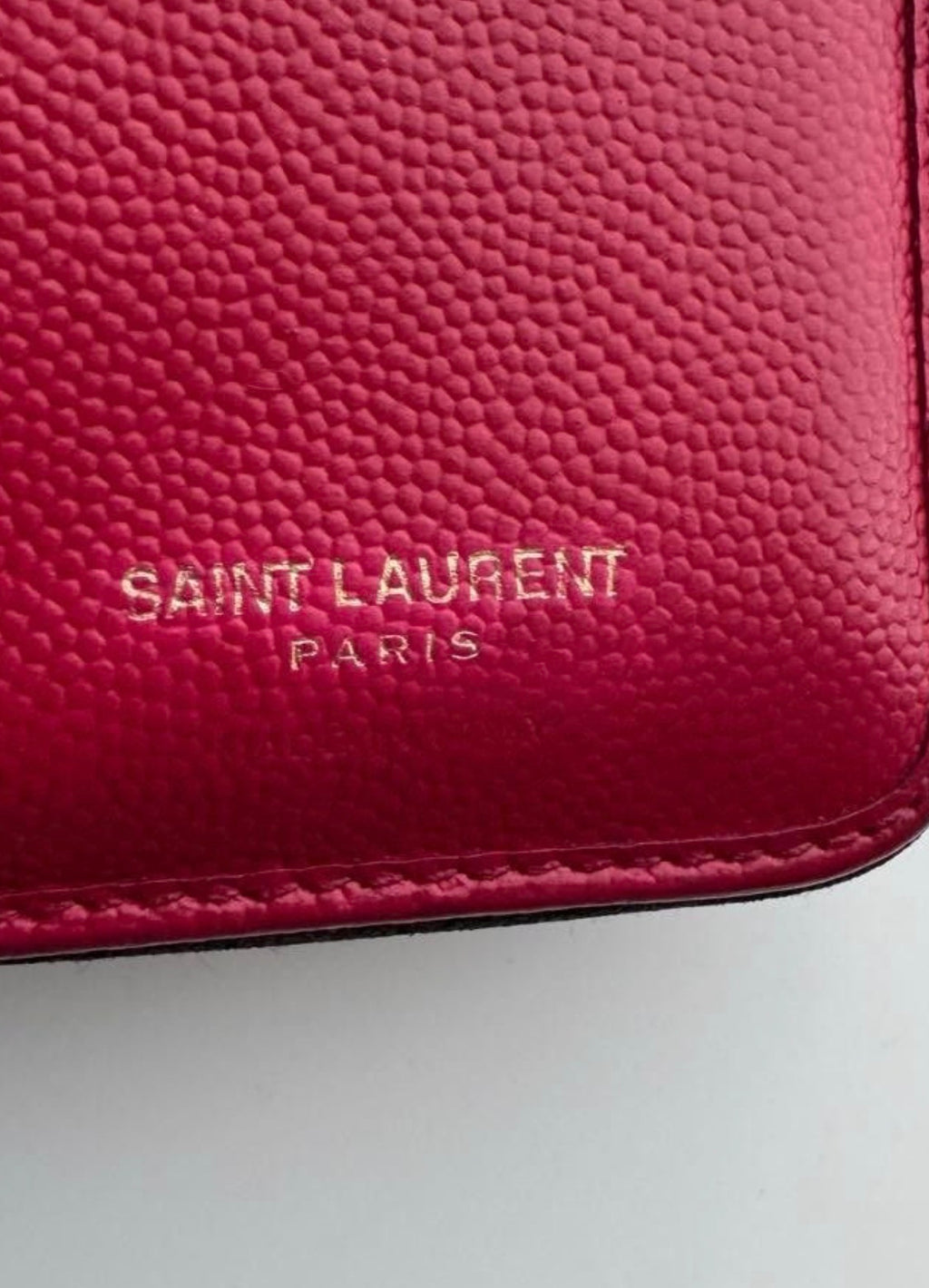 Saint Laurent Classic Monogram Zip Around Wallet