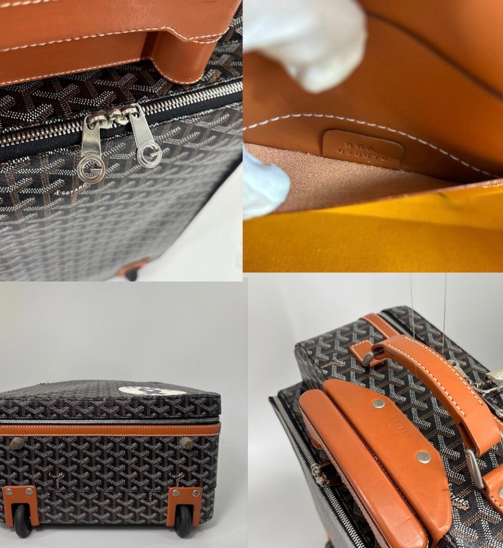 Genuine Goyard Goyardine Trolley PM Suitcase