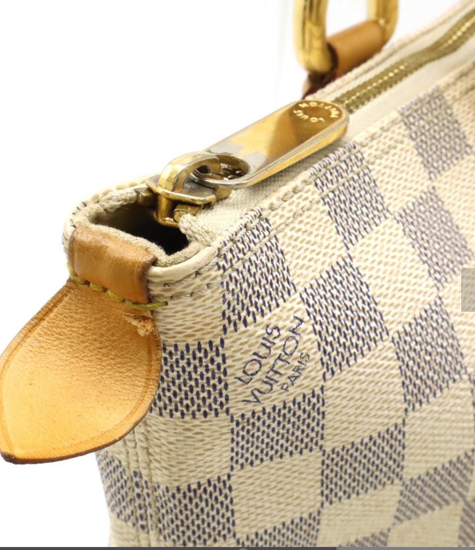 Authentic LOUIS VUITTON Damier Azur Saleya MM Handbag