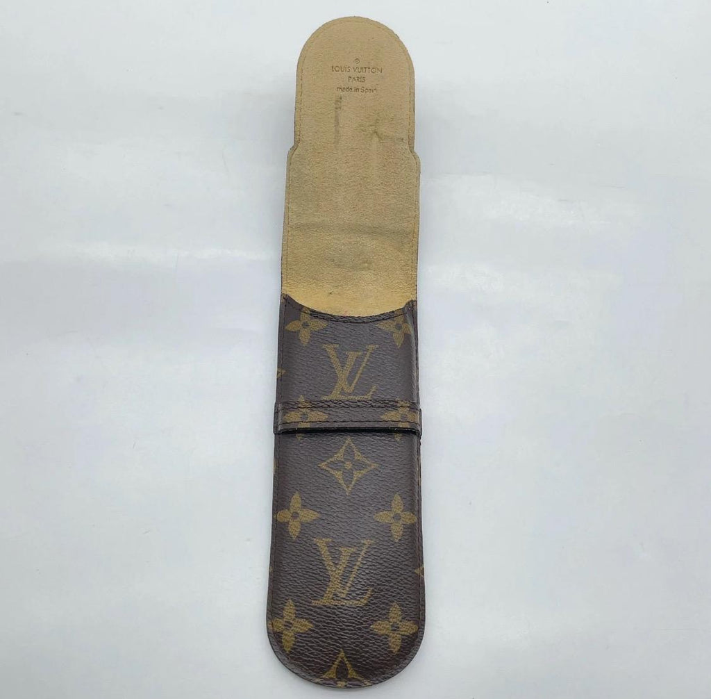Authentic  Louis Vuitton Monogram Etui Stilo Pen CaseW/Box