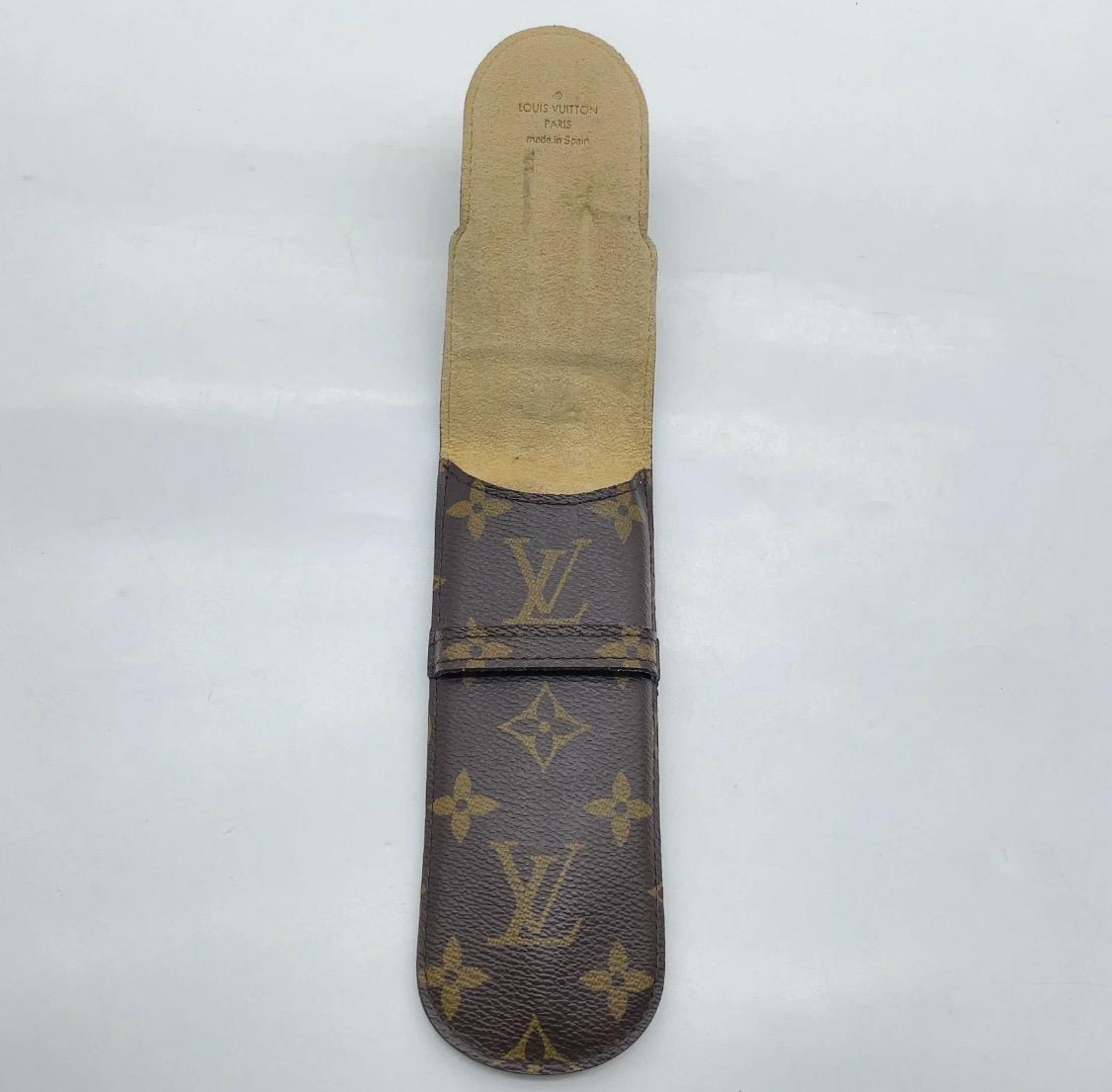 Authentic  Louis Vuitton Monogram Etui Stilo Pen CaseW/Box