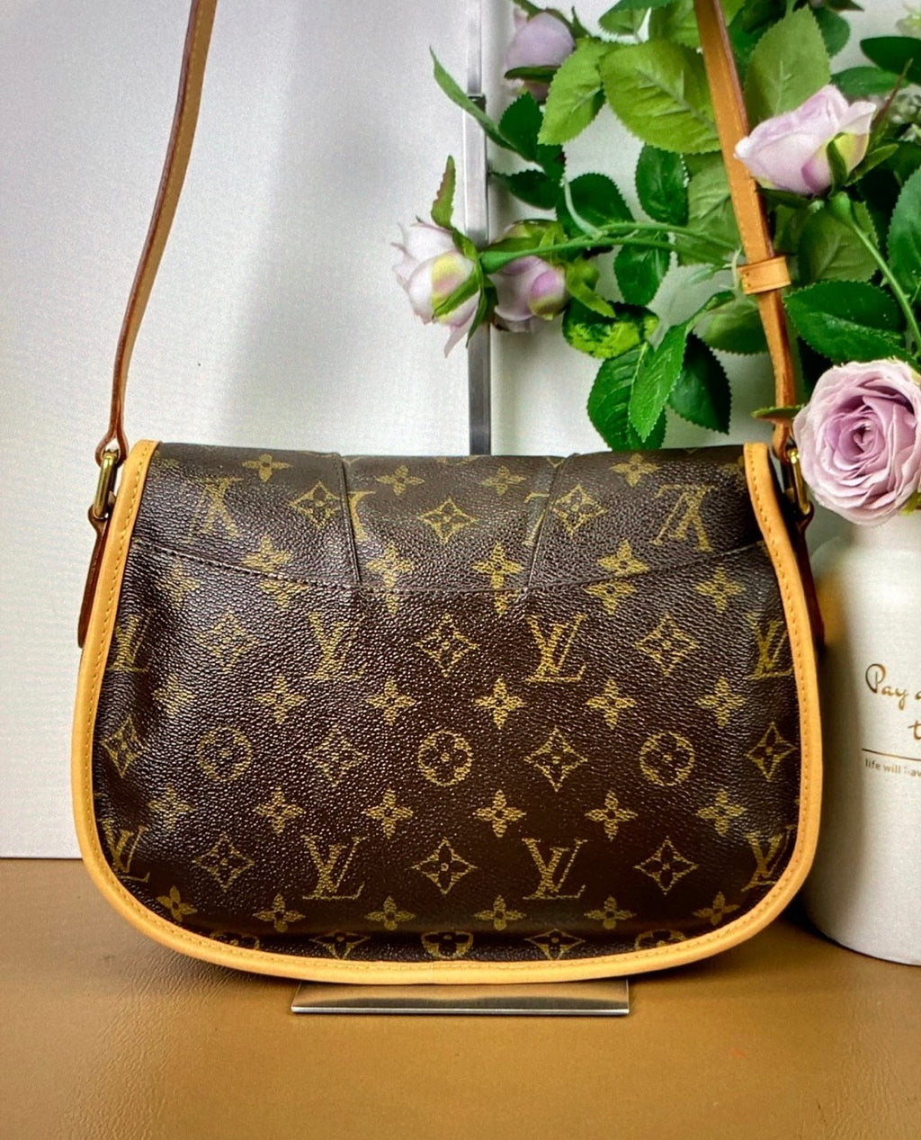 Louis Vuitton Menilmontant Monogram MM Brown Crossbody/ Shoulder bag