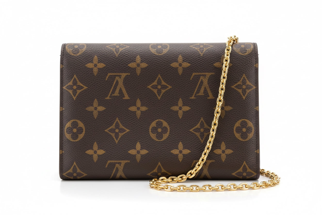 Authentic LOUIS VUITTON Pochette  detachable Strap Crossbody Vintage LV