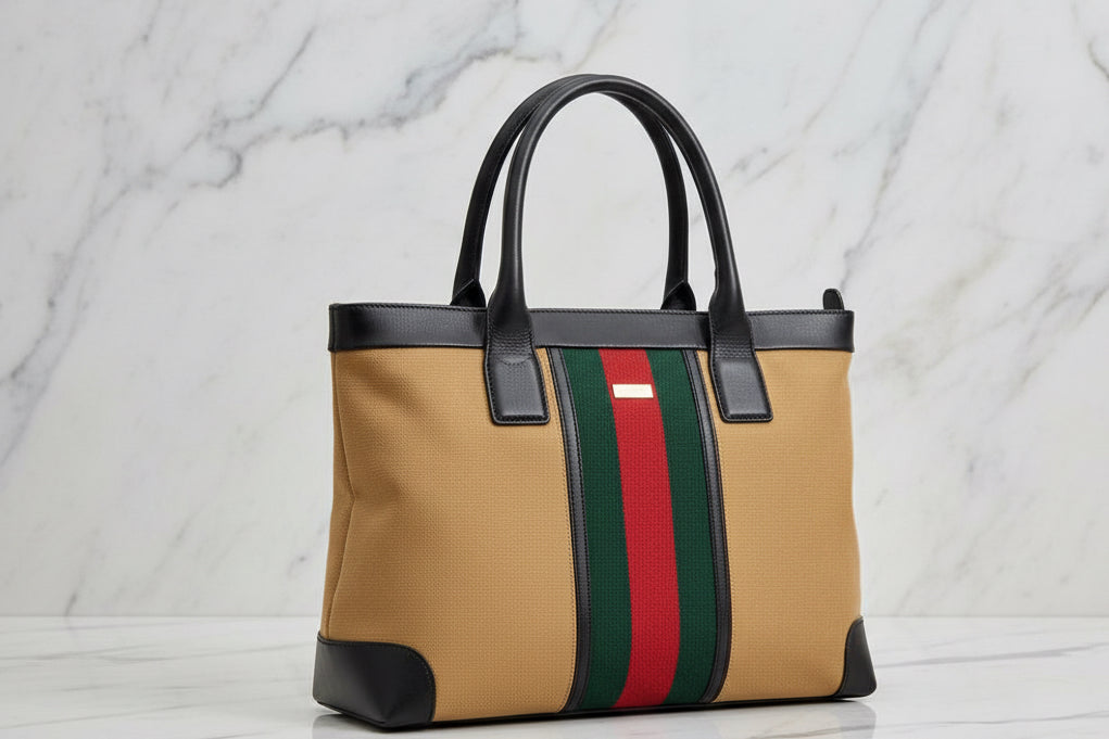 Authentic GUCCI Sherry Line Tote Bag Excellent Condition