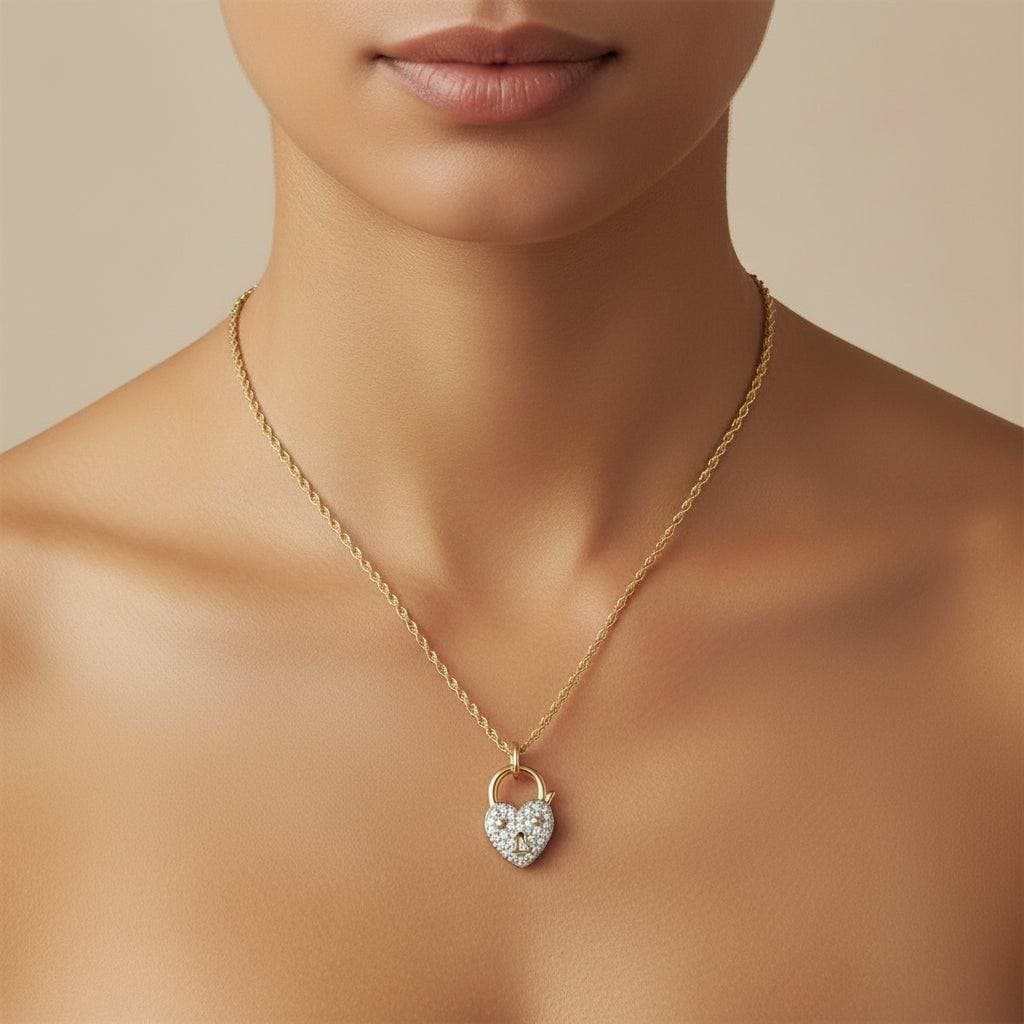 Authentic Mario Valentino Heart Gold Necklace