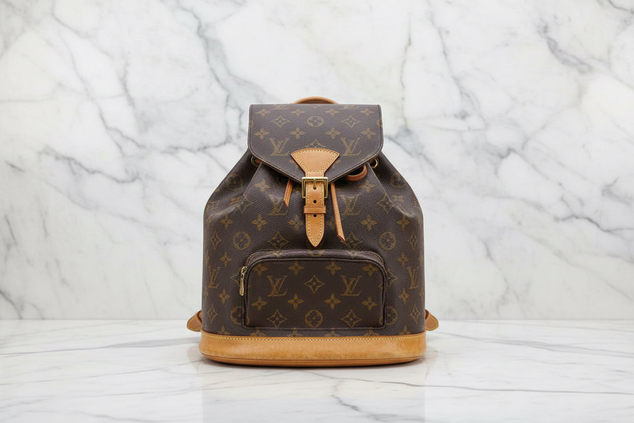 Authentic LOUIS VUITTON Monogram Montsouris GM Backpack
