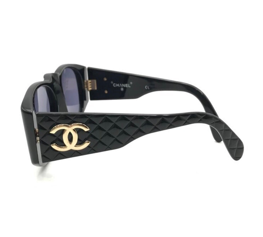 Authentic CHANEL Coco Mark Matelassé Sunglasses