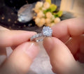 Luxurious Silver Round Brilliant Cut Stone Ring( Great Gift)