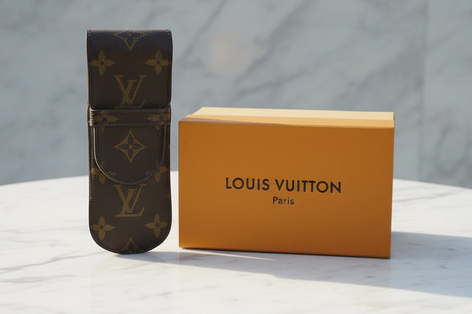 Authentic  Louis Vuitton Monogram Etui Stilo Pouch