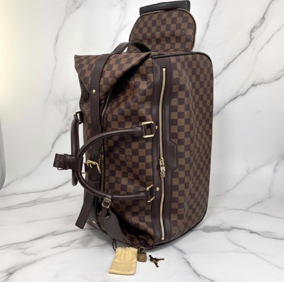 Authentic LOUIS VUITTON Eole 50 Travel Bag / Rolling Luggage Bag