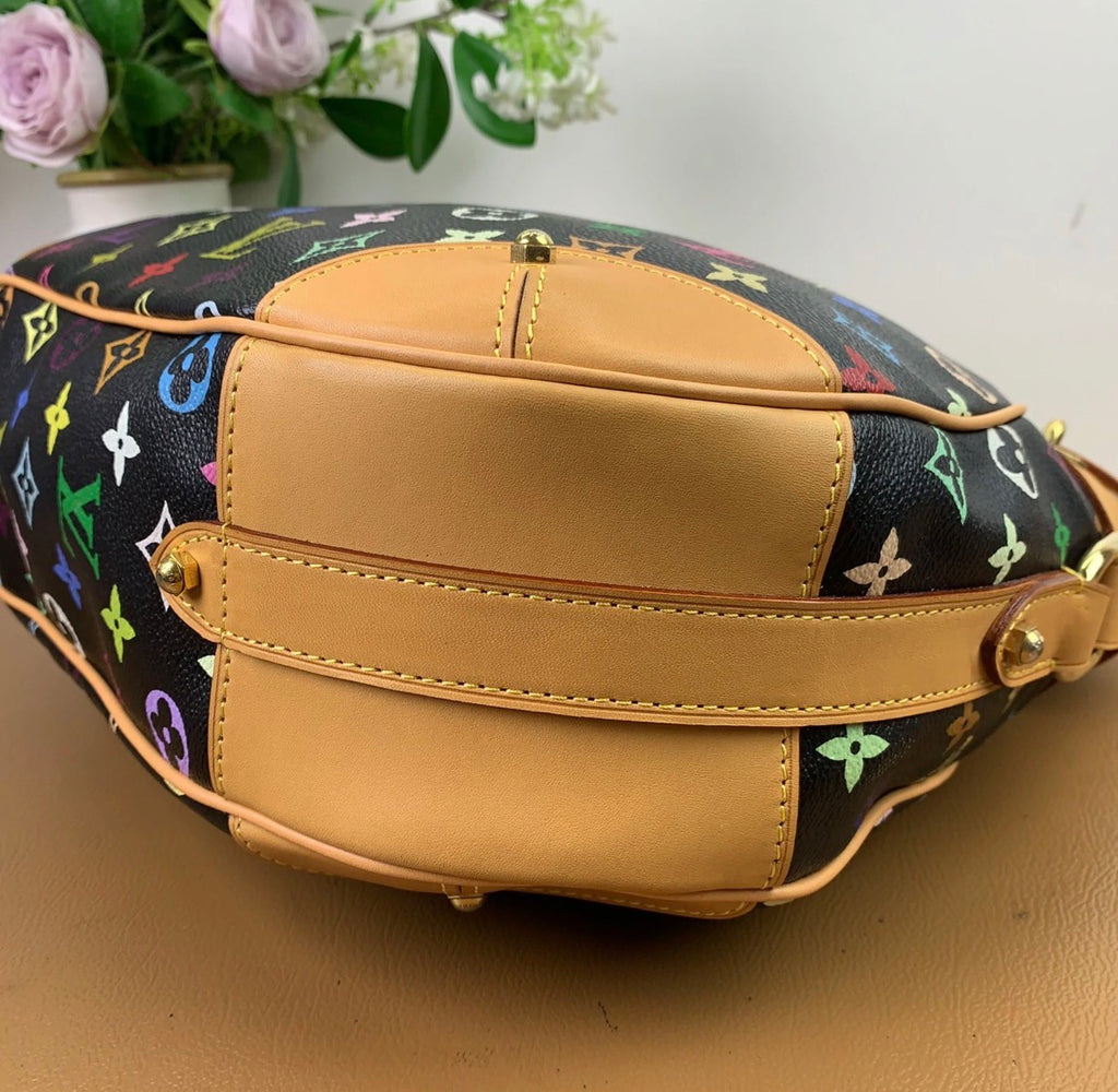 Louis Vuitton Monogram Multicolor Greta Black Shoulder Bag