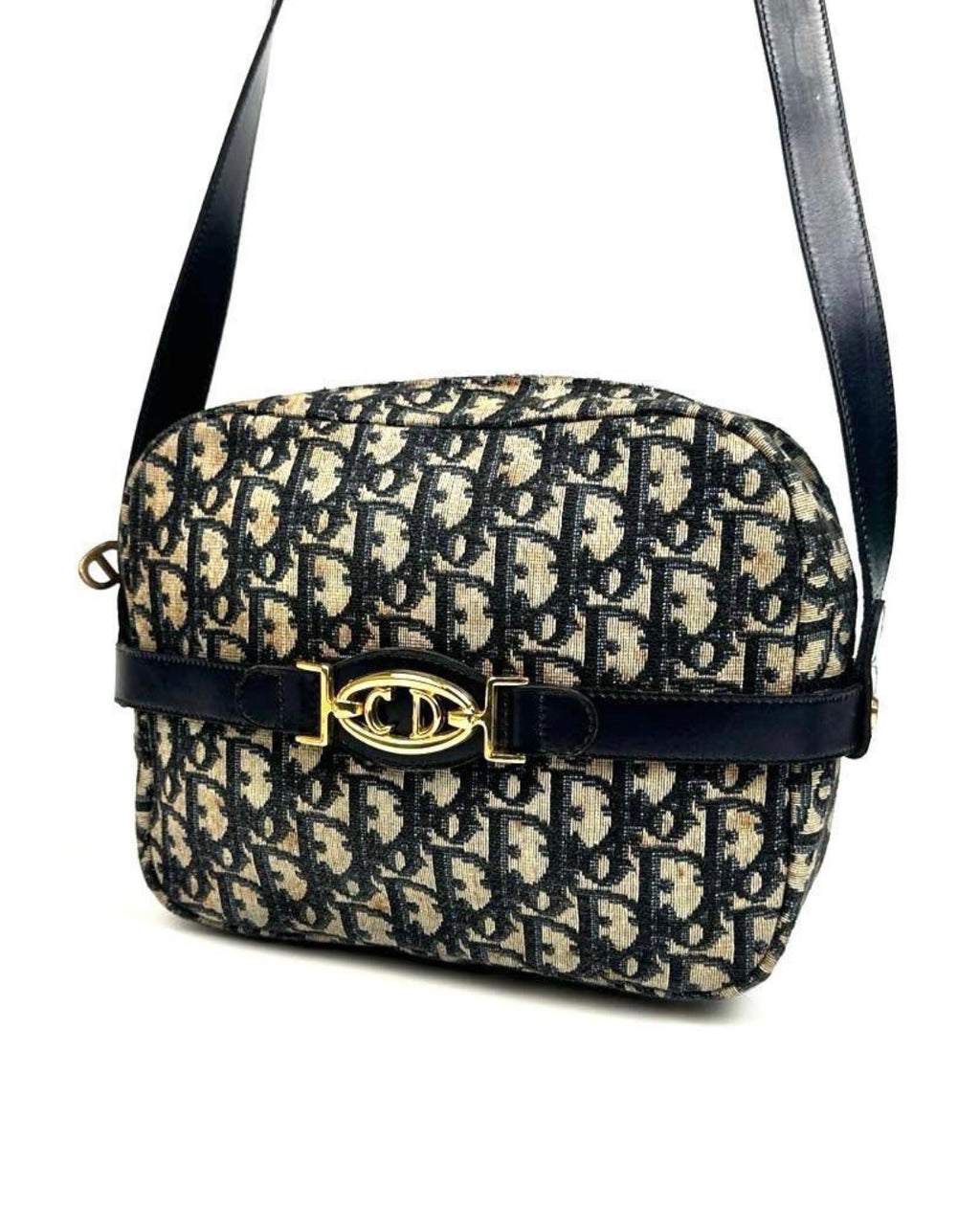 Christian Dior Trotter Canvas Shoulder Bag