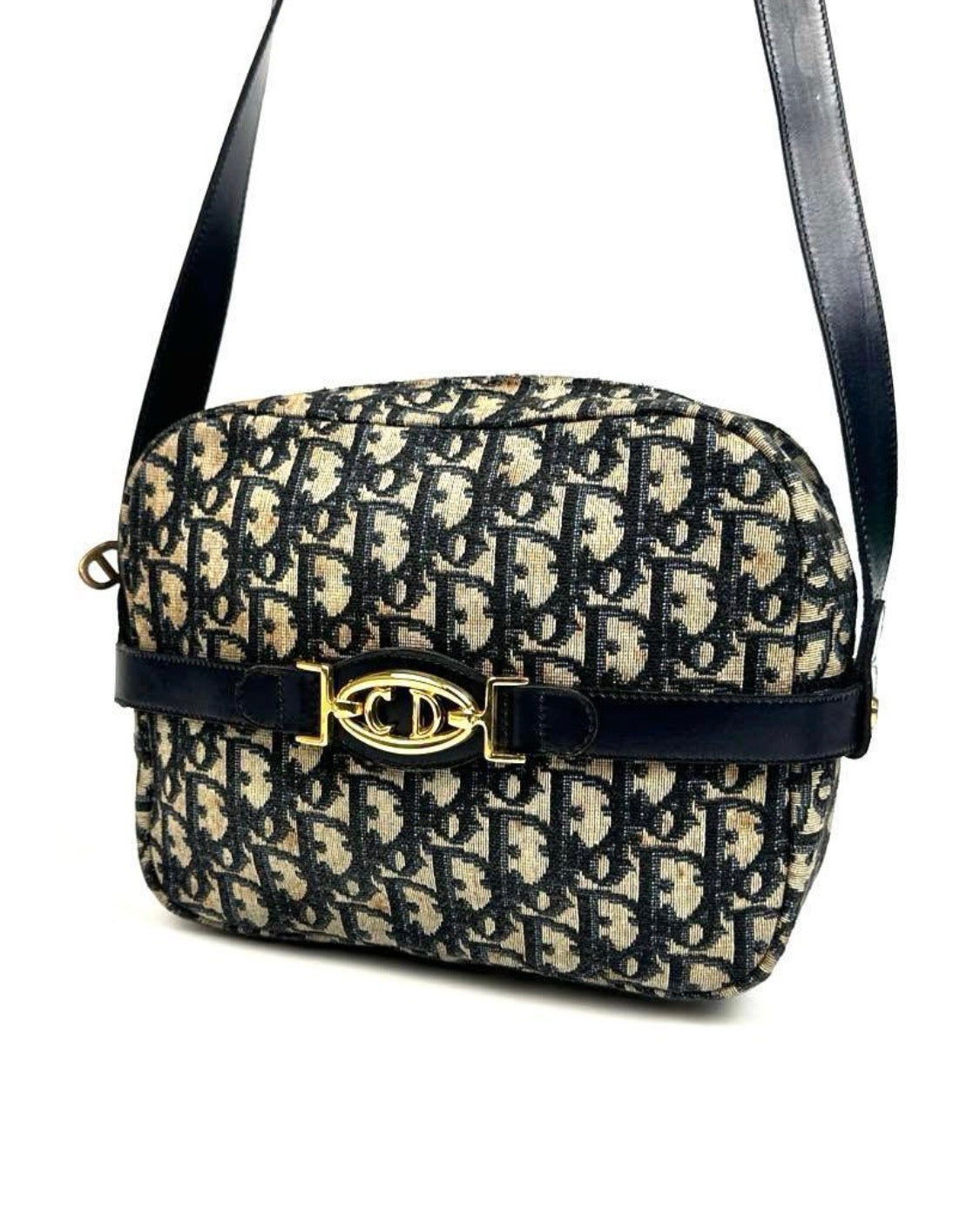 Christian Dior Trotter Canvas Shoulder Bag