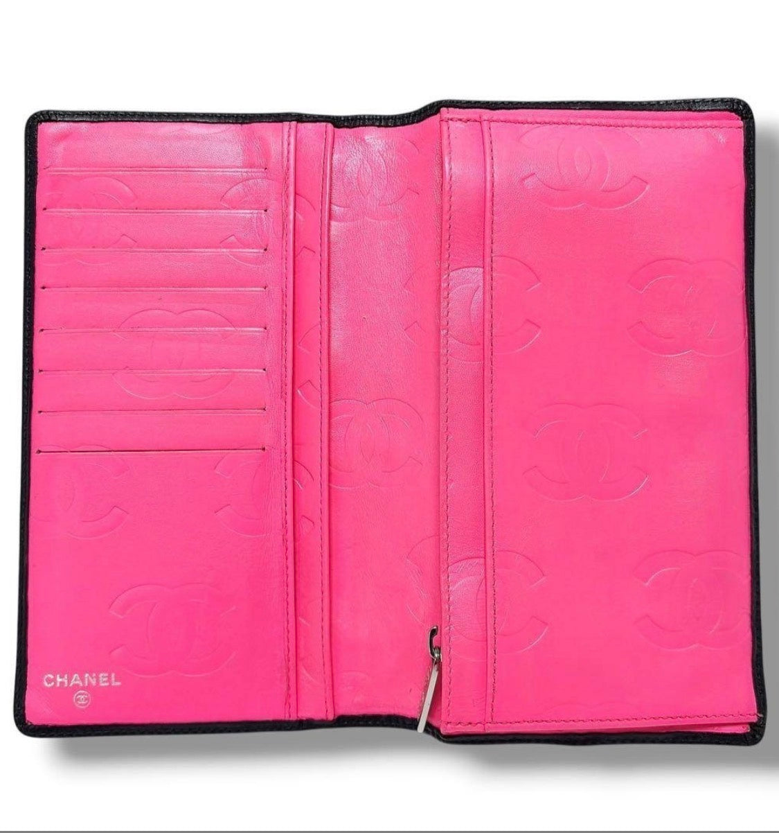 Authentic Chanel Classic Cambon Ligne Yen Wallet