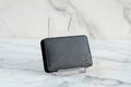 Authentic Louis Vuitton Black Taïga Leather Card/Coin Holder Wallet