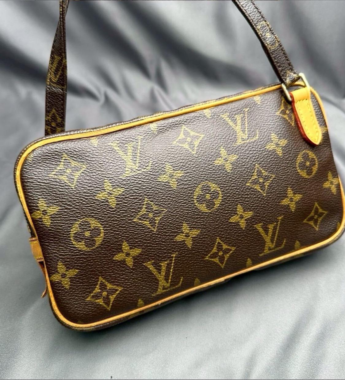 authentic Louis Vuitton Pochette Marly Bandouliere Bag Monogram Canvas