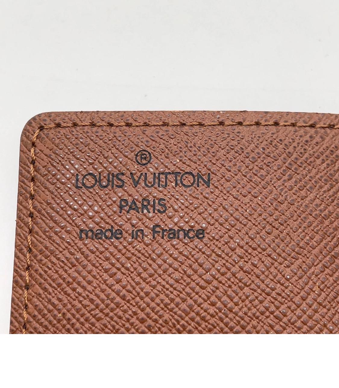 Authentic  Louis Vuitton Monogram Porte Carte Credit Pression Wallet