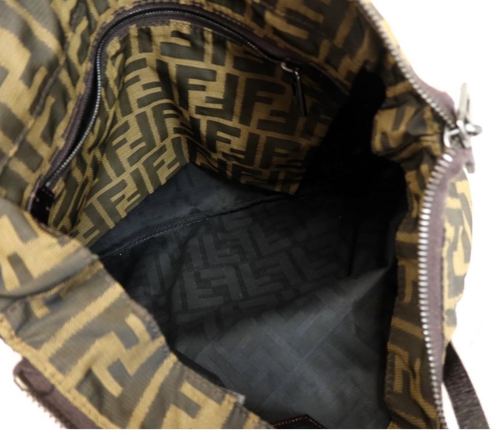Authentic FENDI  FF Zucca 2 Handle Tote Bag