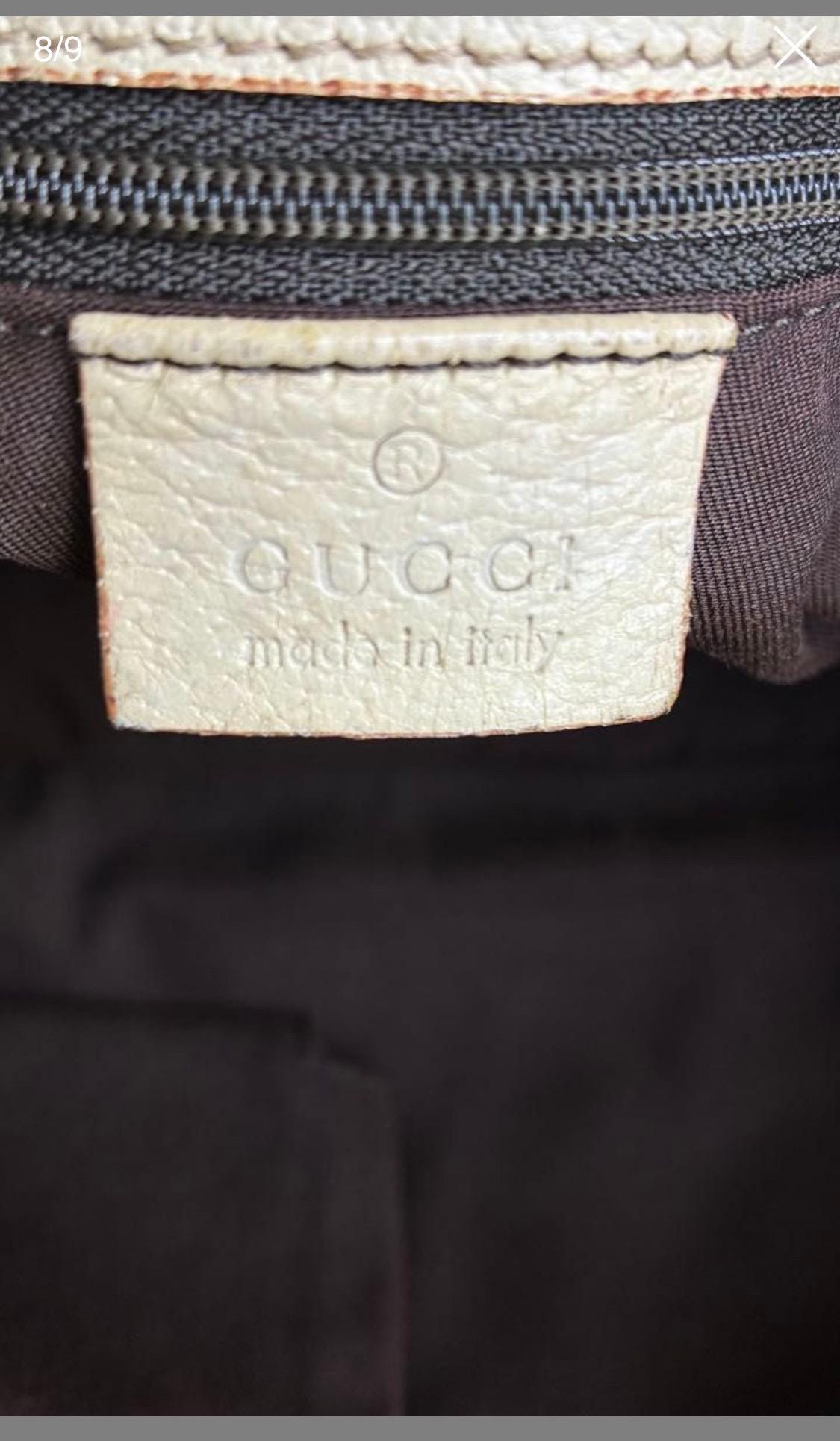 Authentic GUCCI Eclipse Messenger Bag GG Canvas Small Vintage