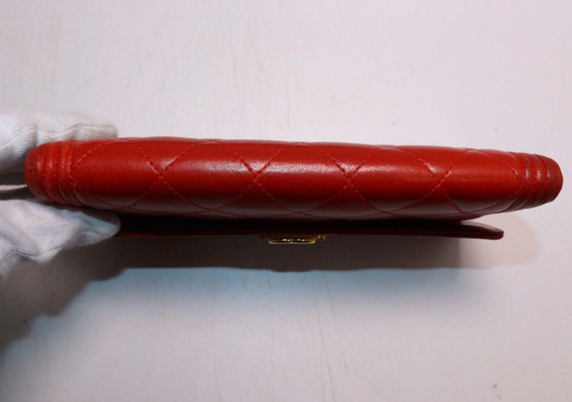CHANEL Boy Wallet (Red)