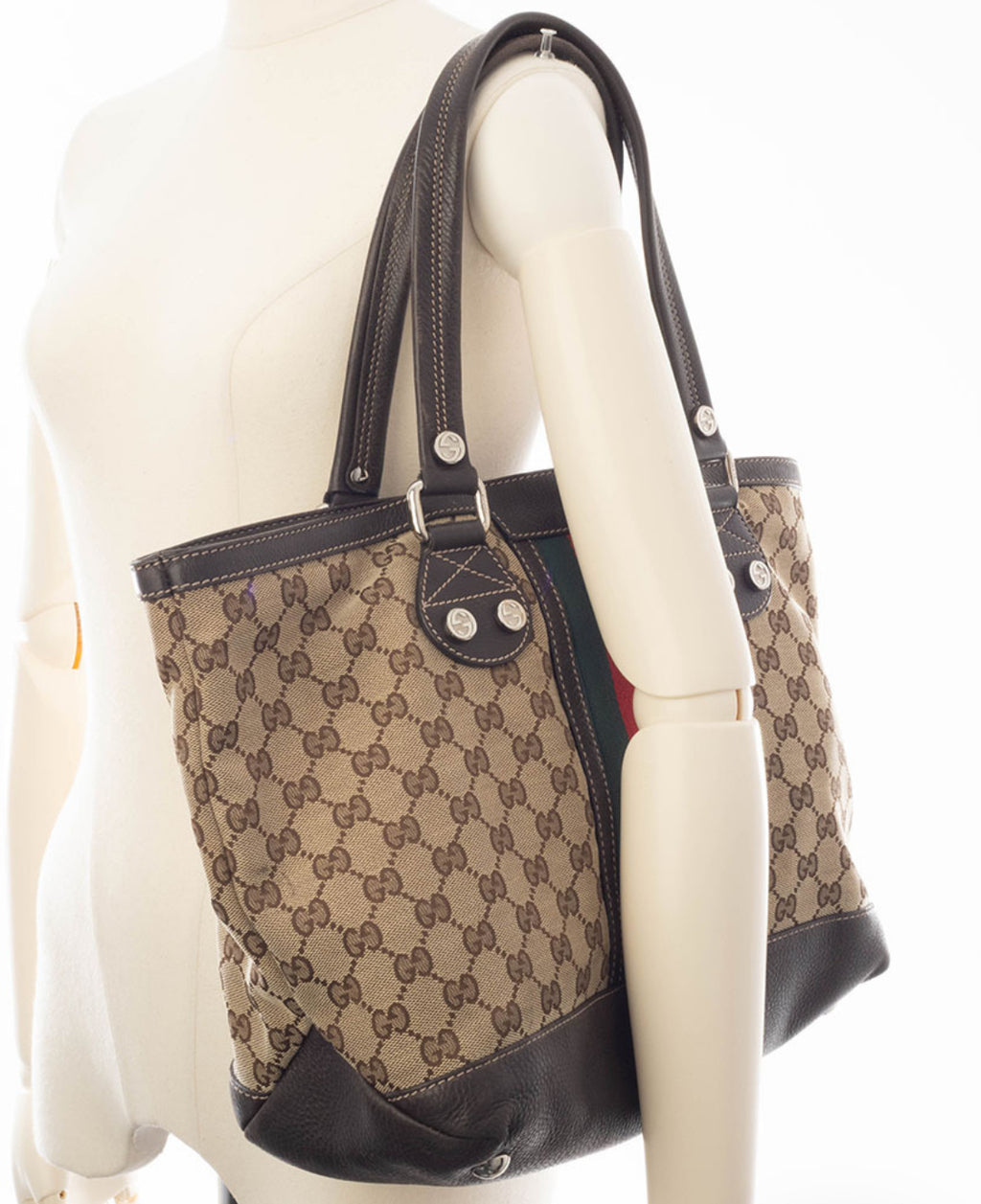 GUCCI  Sunset Medium Web Tote Bag