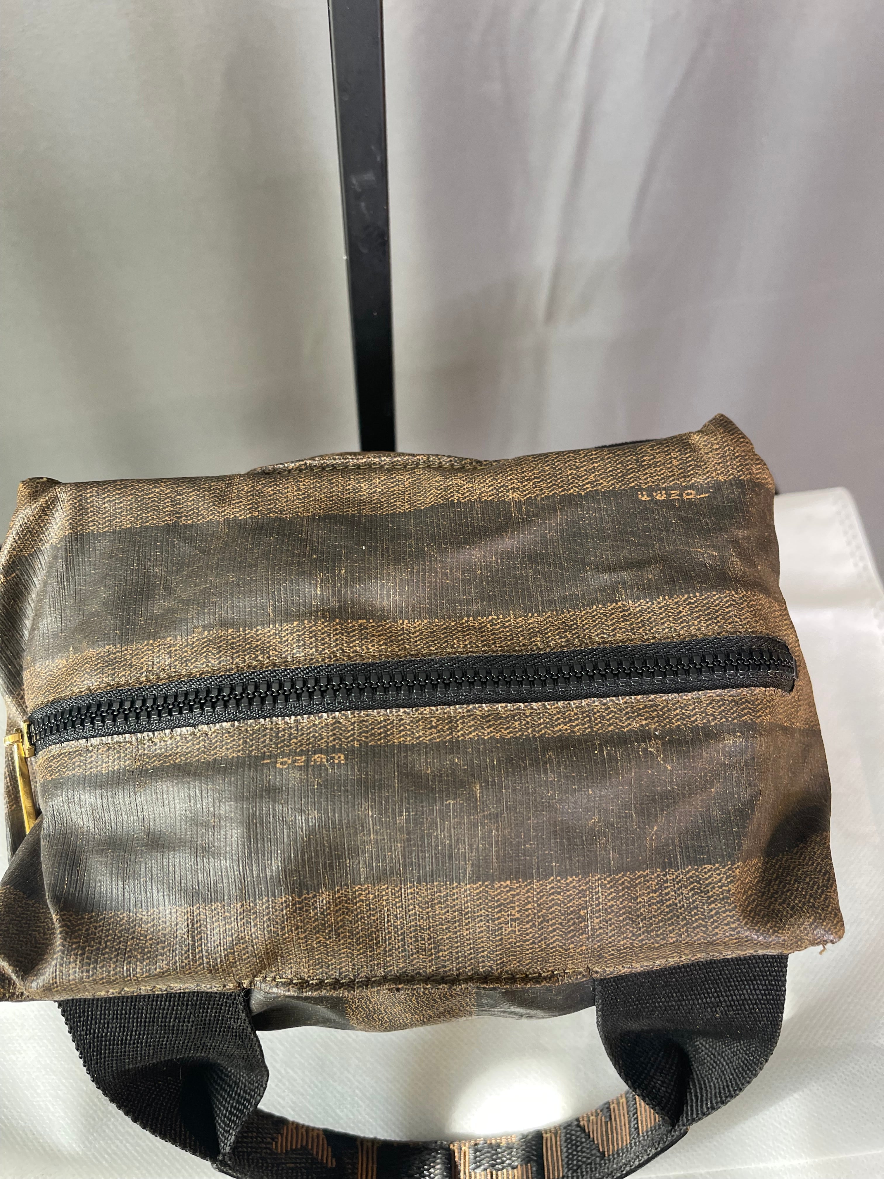 Fendi 1925 Pequin Mini Tote bag Vintage.